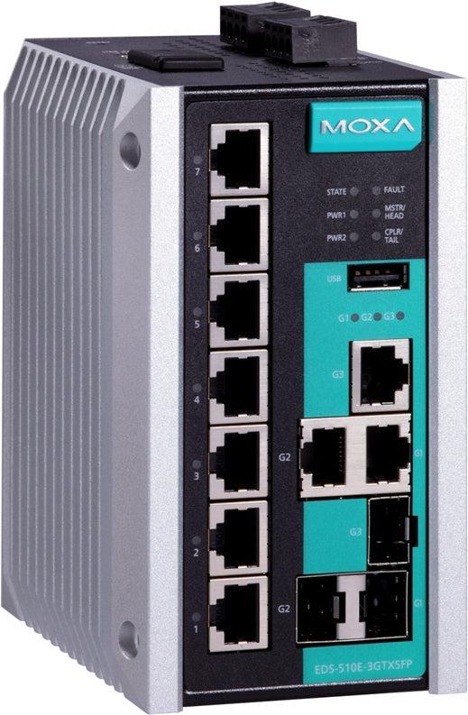 Moxa EDS-510E-3GTXSFP